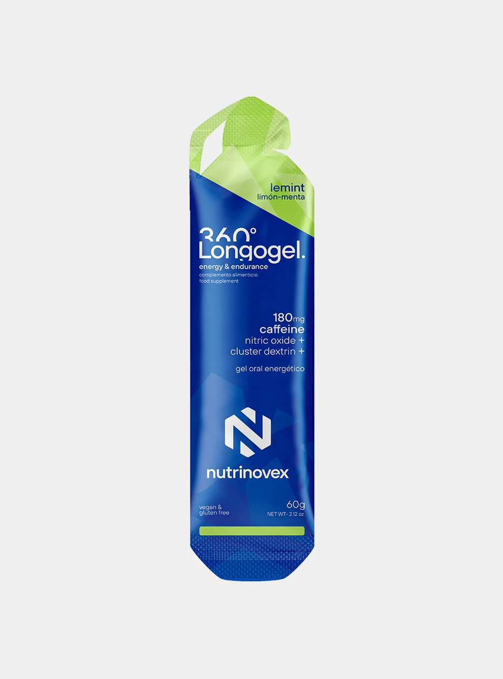 Nutrinovex LongoGel Cafeína Gel 60 Gramos
