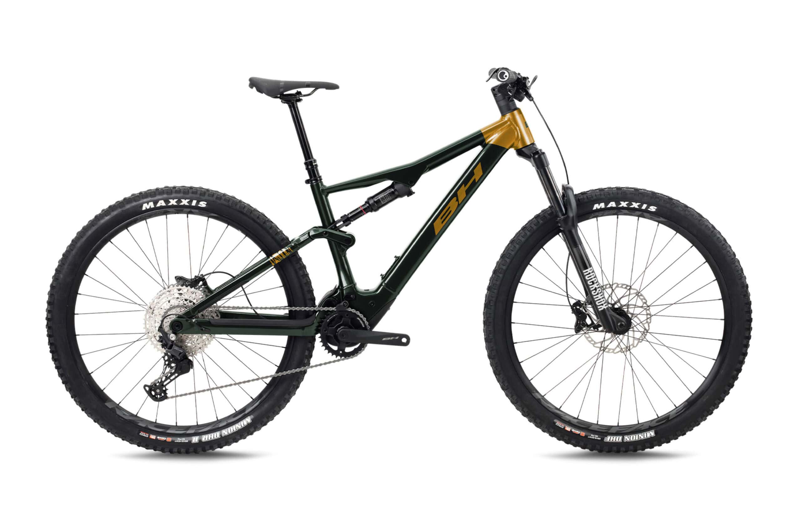 Bicicleta eléctrica de montaña de alto rendimiento para aventuras off-road en bicicleta de montaña.