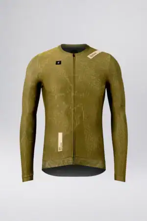 Maillot manga larga Vanquish Data para ciclismo, diseño aerodinámico y transpirable.