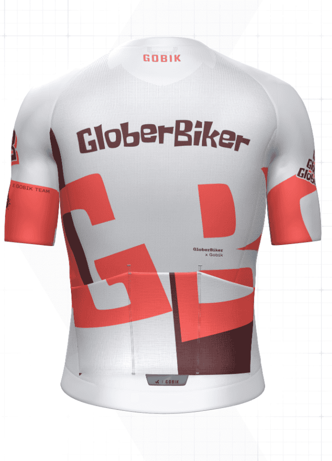 Camiseta de ciclismo GloberBiker con diseño moderno y cómodo para ciclistas.